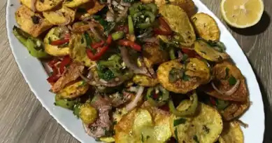 Nefis Kızarmış Patates Salatası Tarifi