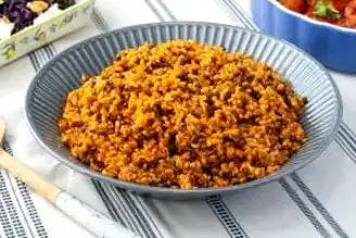 Nefis Yeşil Mercimekli Bulgur Pilavı Tarifi