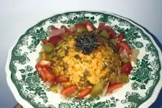 Mercimekli Nohutlu Bulgur Pilavı Tarifi