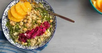 Portakallı Tahinli Kinoa Salatası Tarifi