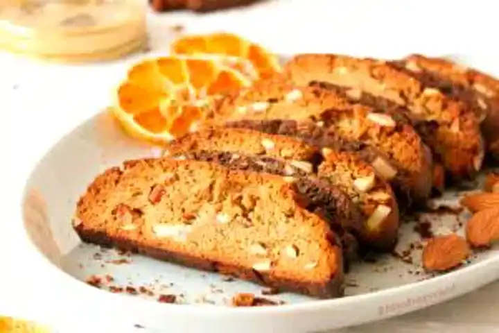 Portakallı Bademli Fit Biscotti Tarifi